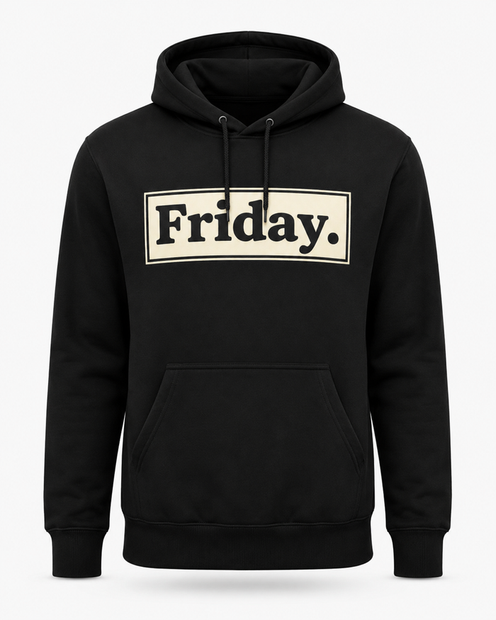 Friday. Minimalist Urban Statement Hoodie