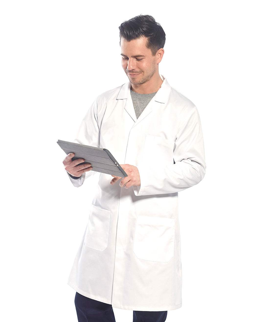 Personalised Lab Coat worn by a model