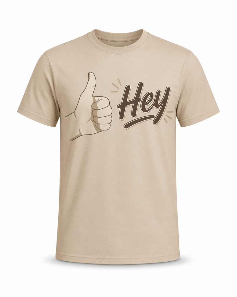 Hey Printed T-Shirt
