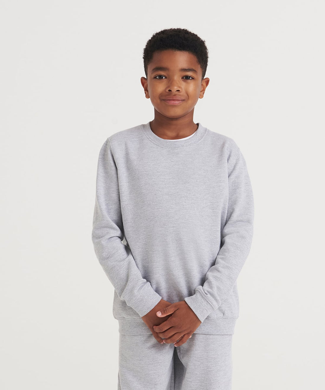Kids School Sweatshirt worn by a model