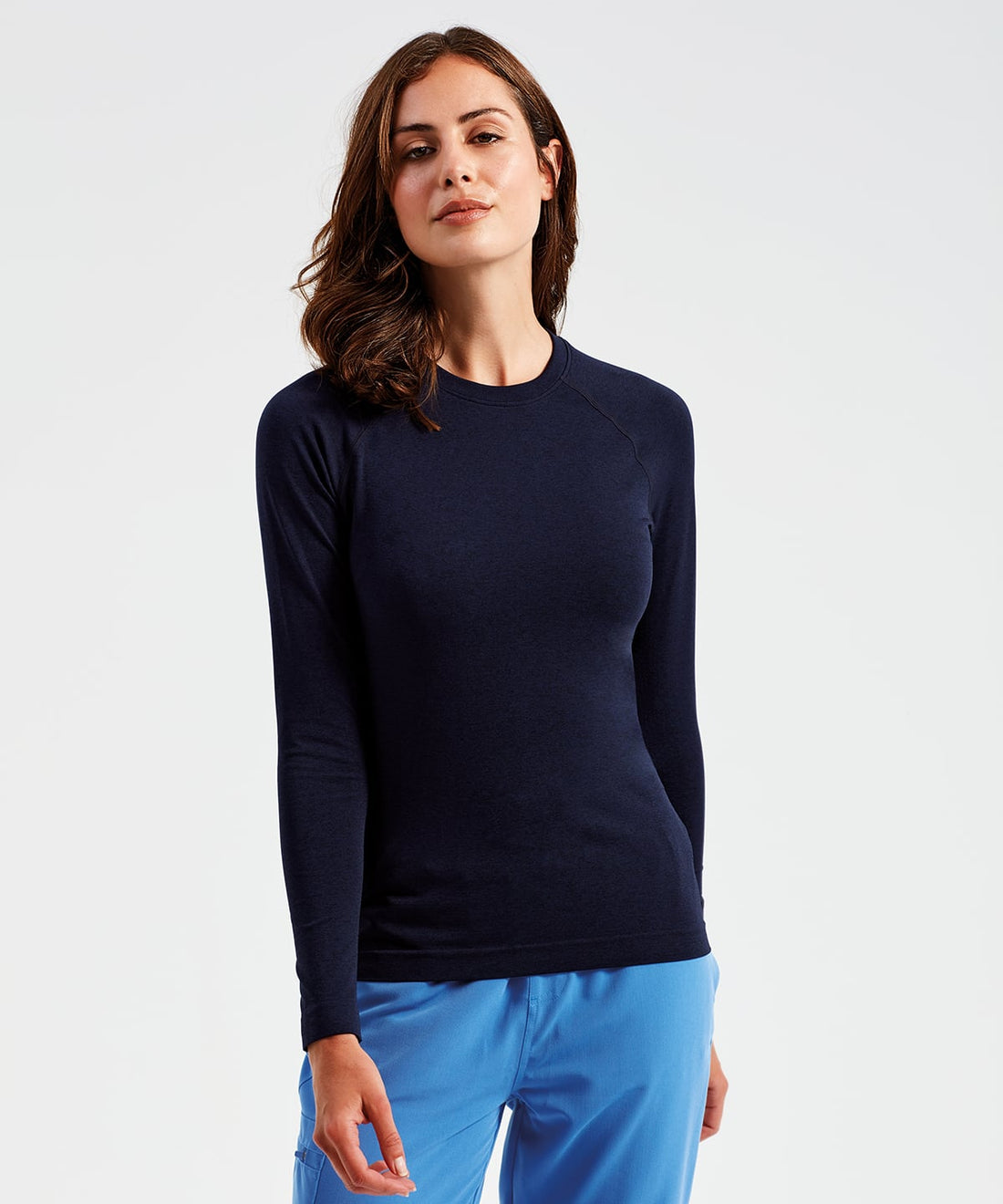 Women's Underscrub Long Sleeve Baselayer worn by a model