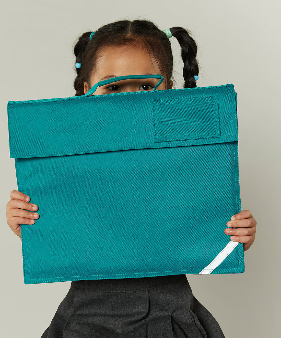 Personalised Junior Book Bag worn by a model