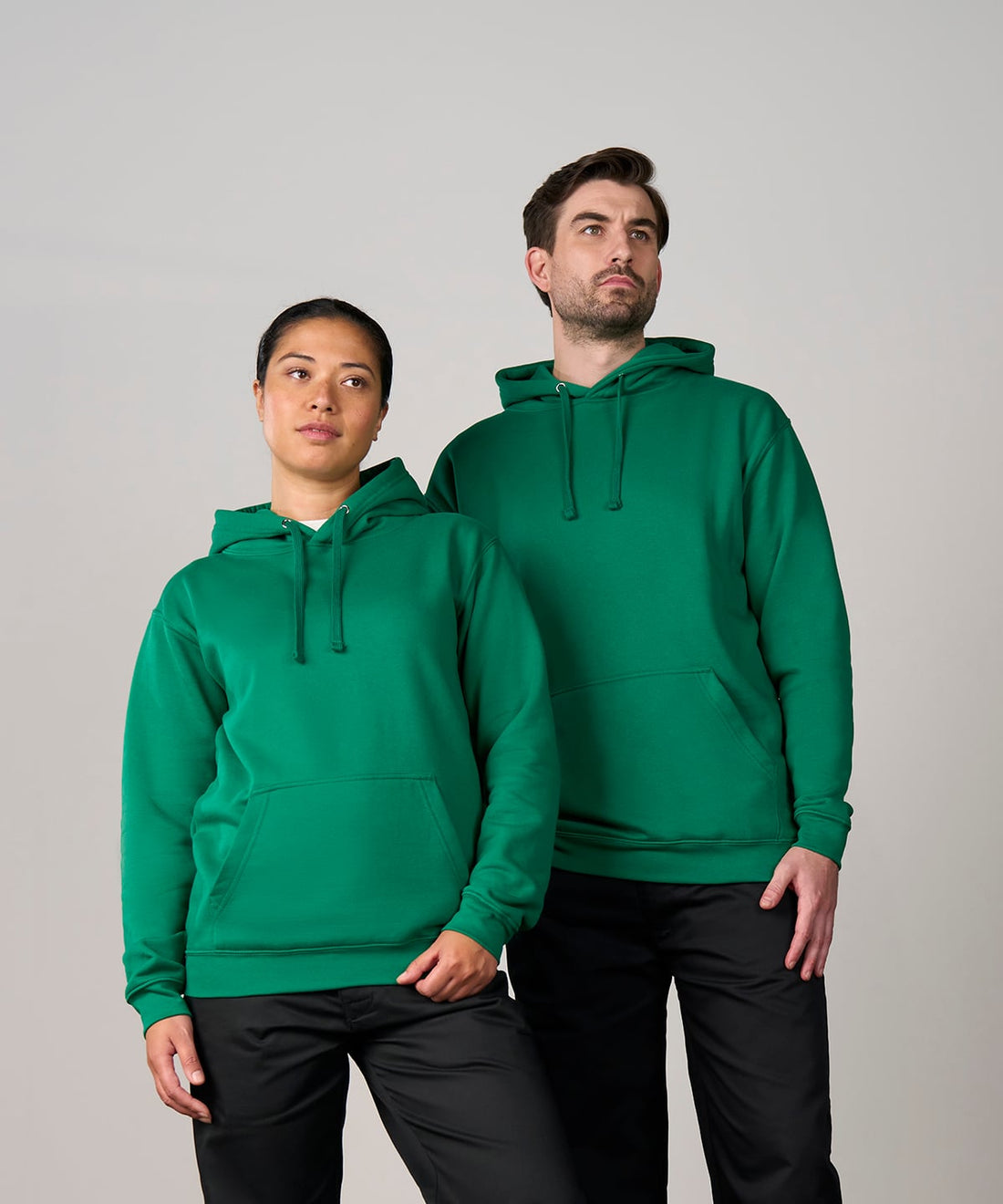 Personalised Work Hoodie worn by a model