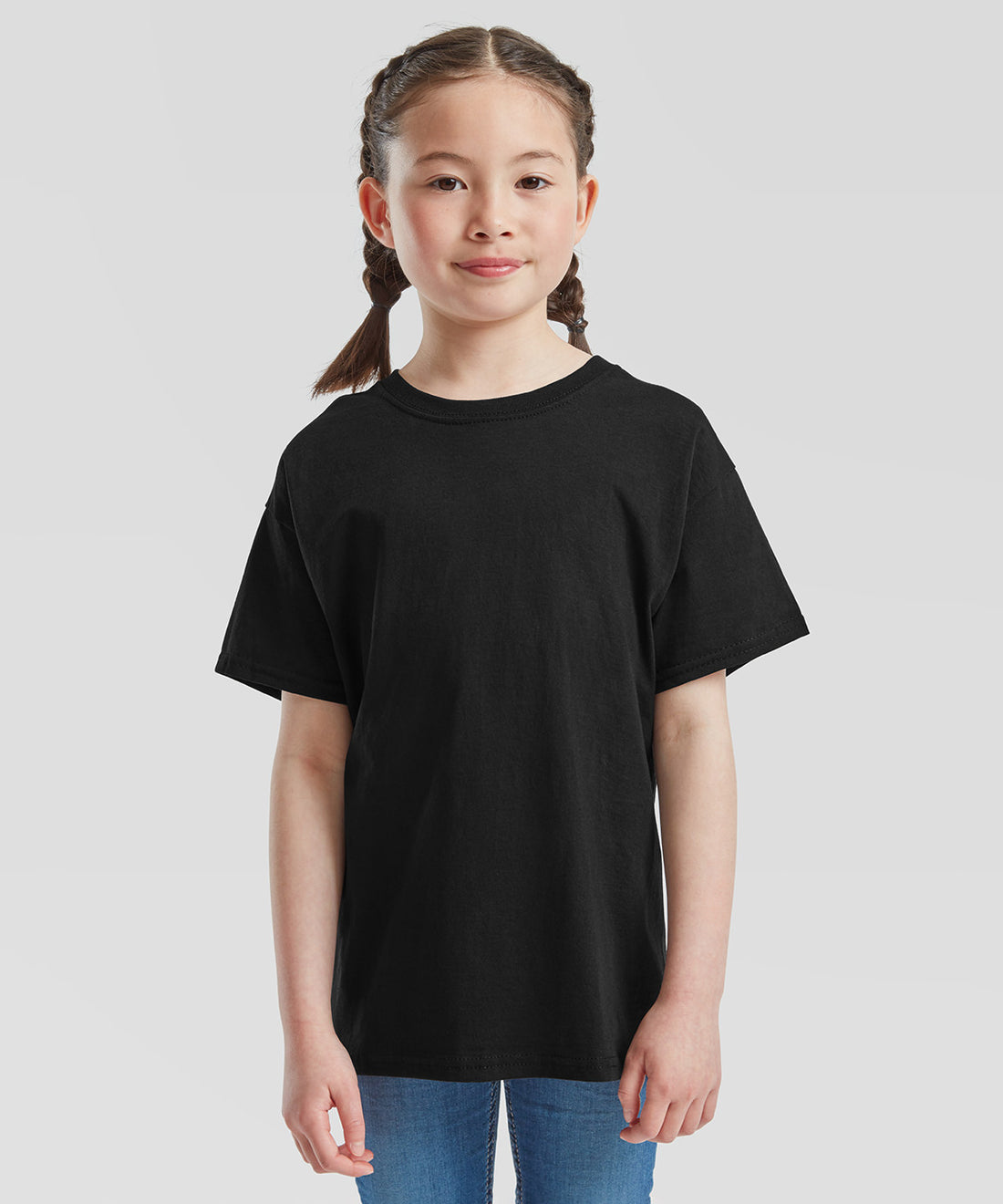 Kids Cotton T-Shirt worn by a model